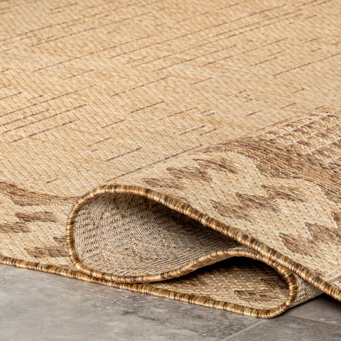 Beige Diamond Area Rug For Indoor Outdoor Spaces