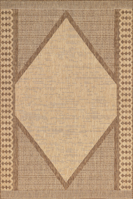 Beige Diamond Area Rug For Indoor Outdoor Spaces