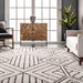 Beige Diamond Pattern Area Rug 160x230 cm