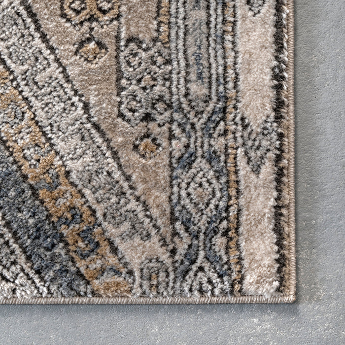 Beige Diamond Pattern Area Rug for Contemporary Decor