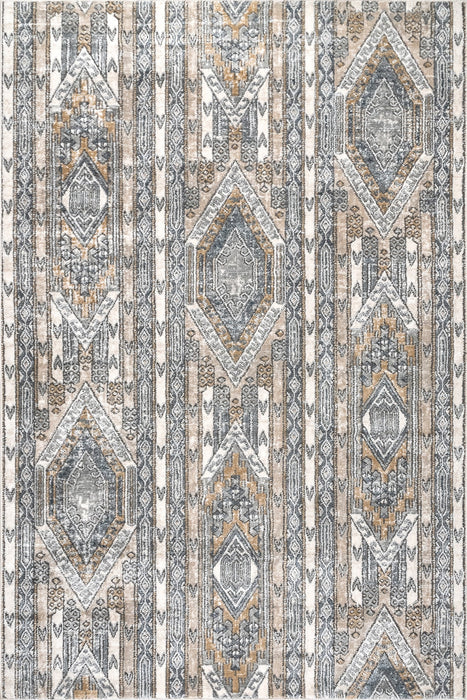 Beige Diamond Pattern Area Rug for Contemporary Decor