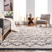 Beige Diamond Pattern Tasseled Area Rug 150x240 cm