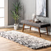 Beige Diamond Shag Area Rug for Cozy Home Decor