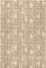 Beige Diamond Striped Area Rug for Living Room Decor