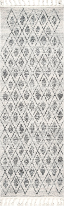 Beige Diamond Trellis Area Rug 120x180 cm