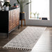 Beige Diamond Trellis Area Rug 120x180 cm