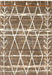 Beige Distressed Trellis Area Rug 140x200 cm