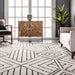 Beige Double Diamond Area Rug 160x230 cm