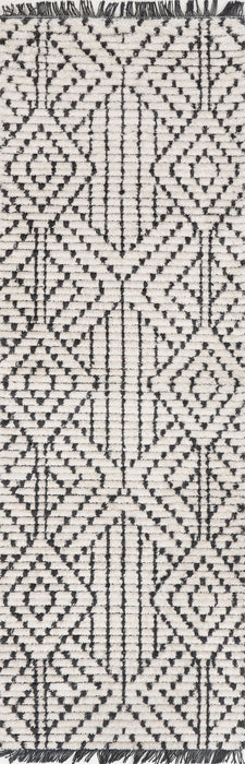 Beige Double Diamond Area Rug 160x230 cm