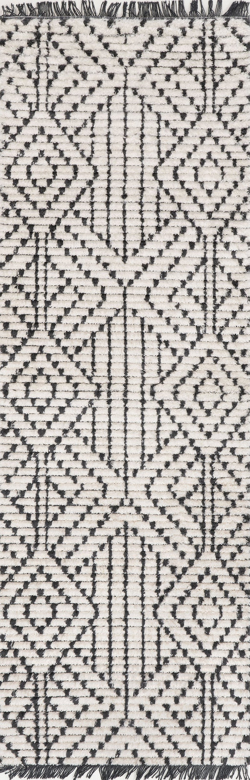 Beige Double Diamond Area Rug 160x230 cm