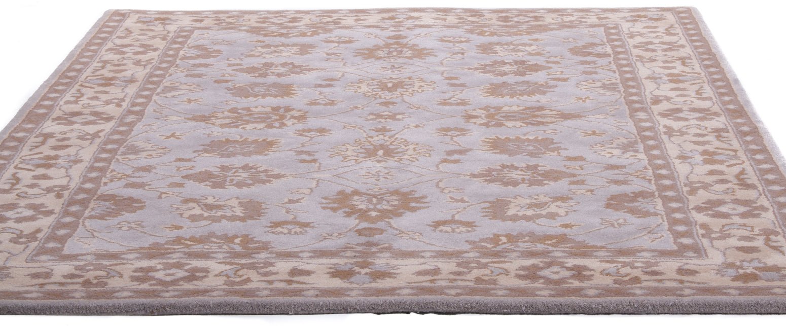 Beige Duck Egg Tufted Rug