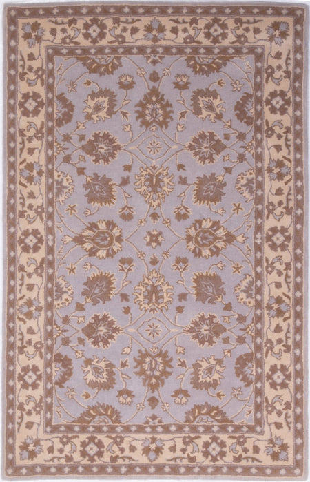 Beige Duck Egg Tufted Rug