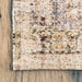 Beige Faded Area Rug with Bold Pattern for Home Decor