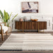 Beige Faded Wool Area Rug for Cozy Living Spaces