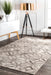 Beige Faux Cowhide Diamond Pattern Area Rug 120x180 cm