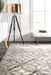 Beige Faux Cowhide Diamond Pattern Area Rug 120x180 cm