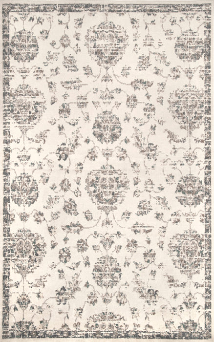 Beige Floral Area Rug 100% Polypropylene 120x180 cm