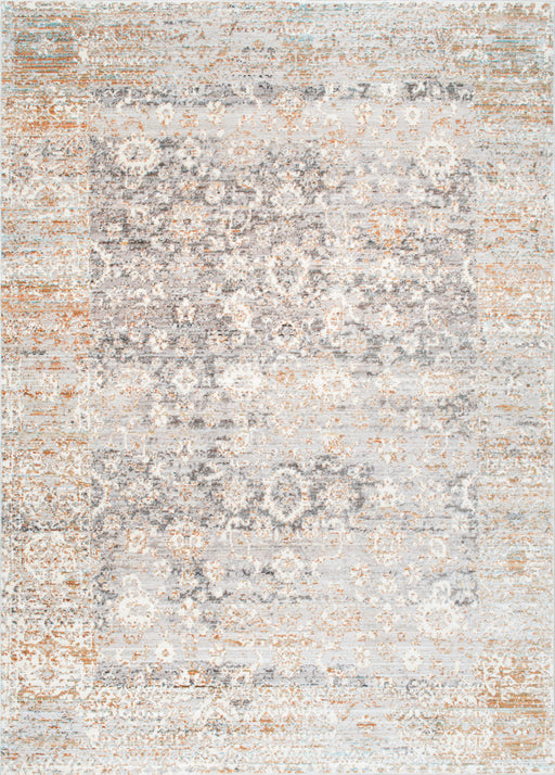 Beige Floral Area Rug 120x180 cm