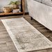 Beige Fringe Medallion Area Rug 120x180 cm