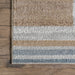 Beige Geometric Area Rug 160cm Soft Durable Texture