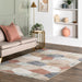 Beige Geometric Area Rug 160x230 cm