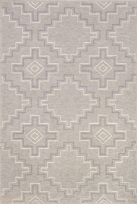 Beige Geometric Area Rug 160x230 cm for Living Room