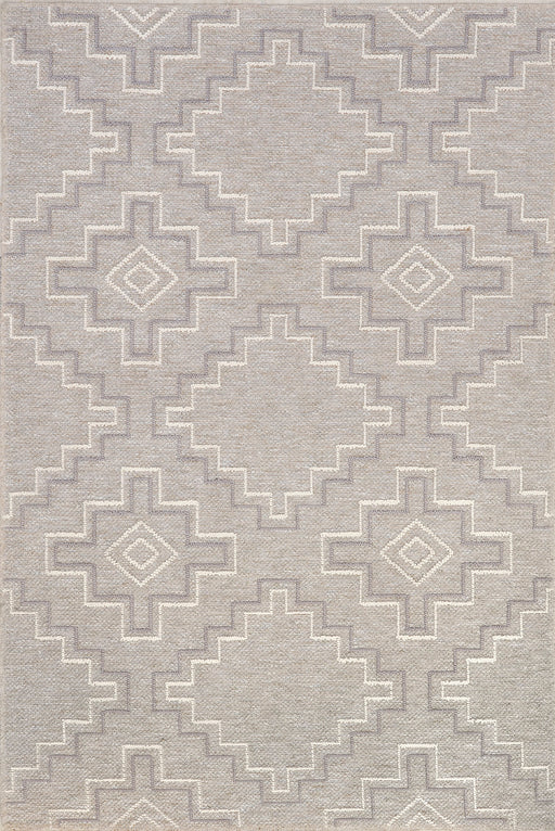 Beige Geometric Area Rug 160x230 cm for Living Room