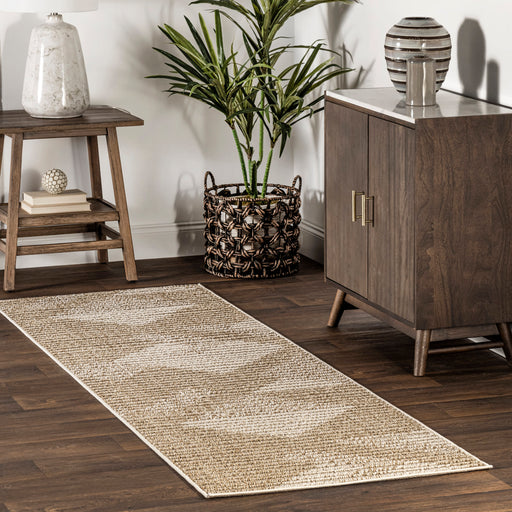 Beige Geometric Area Rug 160x230 cm