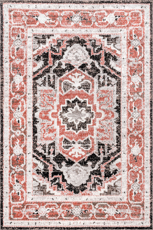 Beige Geometric Area Rug 50x70 cm