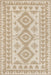 Beige Geometric Area Rug For Indoor And Outdoor Use