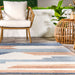 Beige Geometric Indoor Outdoor Area Rug 152x244 cm