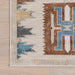 Beige Geometric Machine Washable Area Rug 120x180 cm