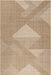 Beige Geometric Patterned Area Rug 120x180 cm