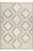 Beige Geometric Tasseled Area Rug 160x230 cm