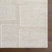 Beige Geometric Wool Area Rug 150 x 240 cm