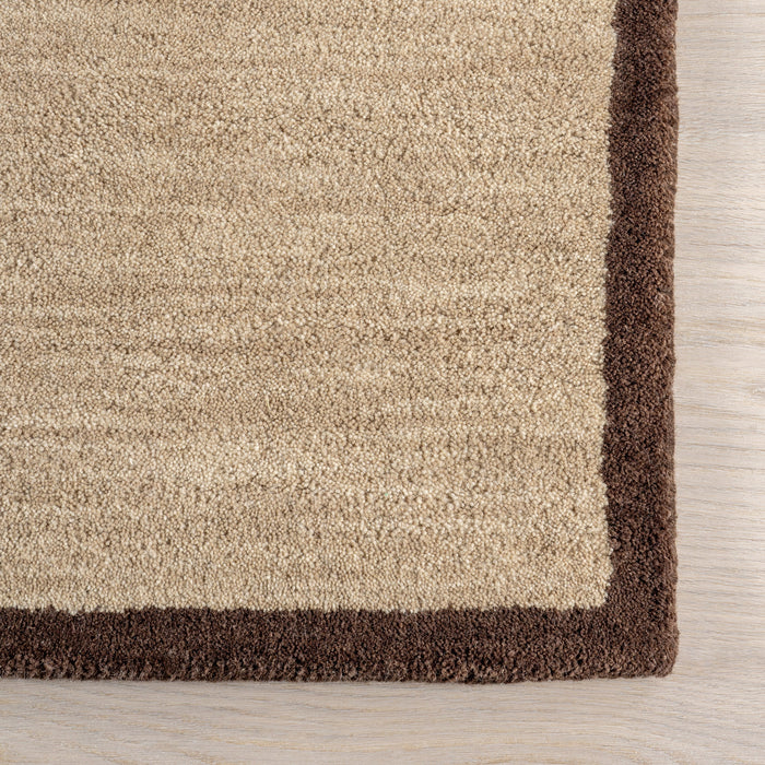 Beige handgetuft wollen vloerkleed - Pierre Collection