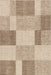 Beige Handmade Checkered Area Rug 160x230 cm