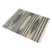 Beige Handwoven Leather Geometric Texture Area Rug