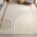 Beige Hazy Swirls Area Rug 120x180 cm