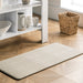 Beige Herringbone Anti-Fatigue Kitchen Mat 50x80 Centimeters