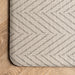 Beige Herringbone Anti-Fatigue Kitchen Mat 50x80 Centimeters