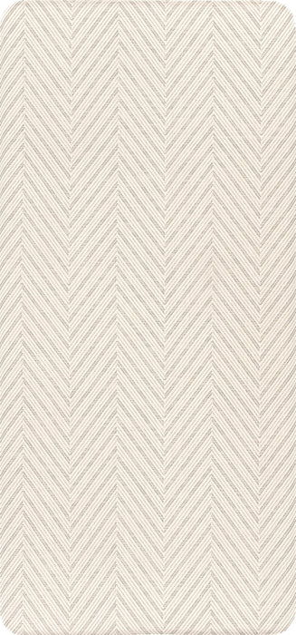 Beige Herringbone Anti-Fatigue Kitchen Mat 50x80 Centimeters