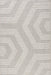 Beige Hexagon Washable Area Rug for Modern Spaces