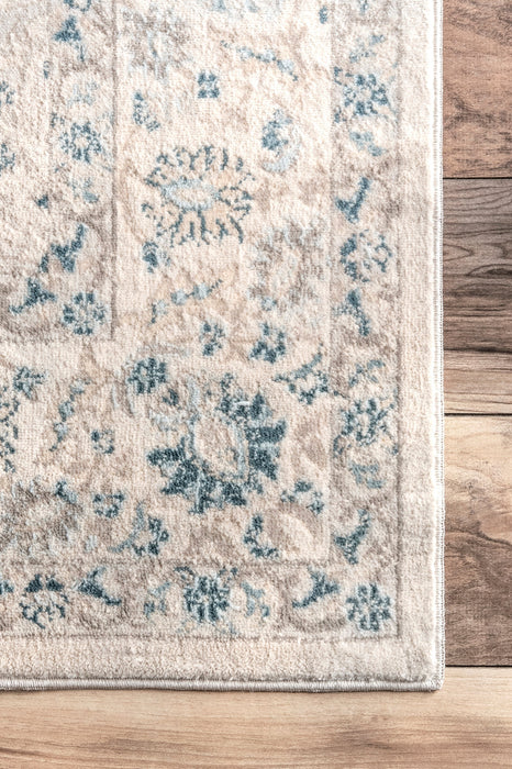 Beige Hidden Flora Area Rug 120x180 cm