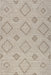 Beige High Low Diamond Indoor Outdoor Area Rug 152x244 cm