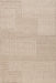 Beige High-Low Wool Cotton Area Rug 150x200 cm