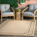 Beige Indoor Outdoor Area Rug 50x80 cm