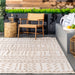 Beige Indoor Outdoor Area Rug For Any Space