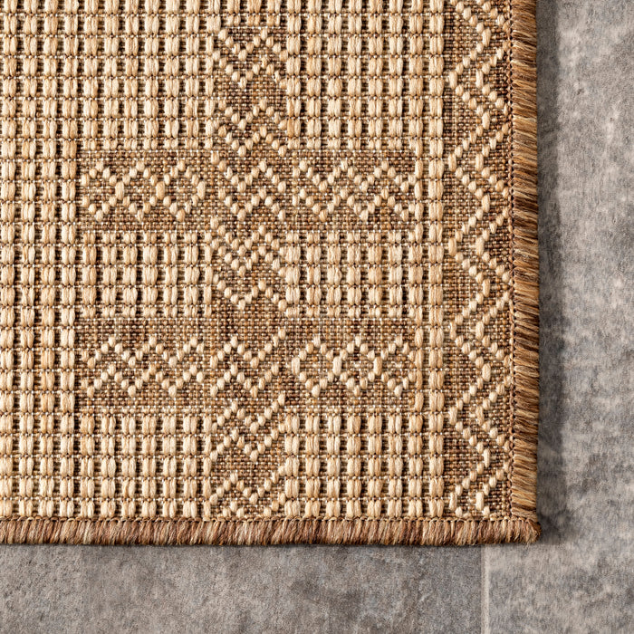 Beige Indoor Outdoor Area Rug For Home And Garden