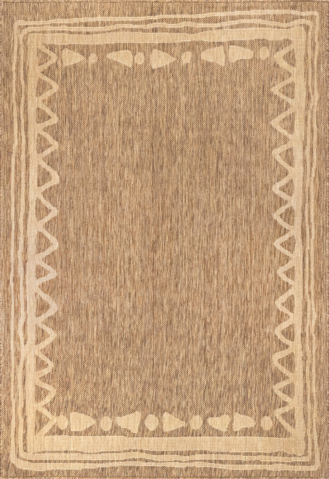 Beige Indoor Outdoor Area Rug for Transitional Spaces